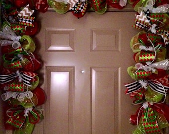 Items similar to 9ft Christmas Garland you pick colors and theme on Etsy