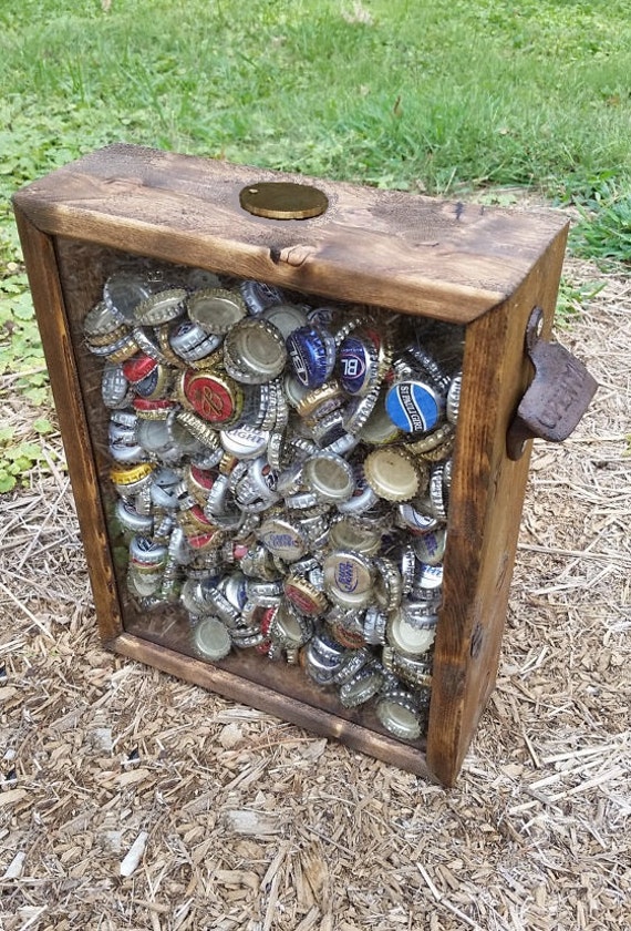PERSONALIZABLE EXTRA LARGE Size Beer Bottle Cap Holder Shadow