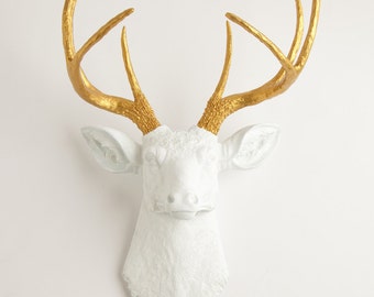 Faux Deer Decor, Deer Head Decor, Faux Taxidermy, Faux, Deer, Wall Art, Wall Decor, Faux Animal Head by Mod Allure- Alfred