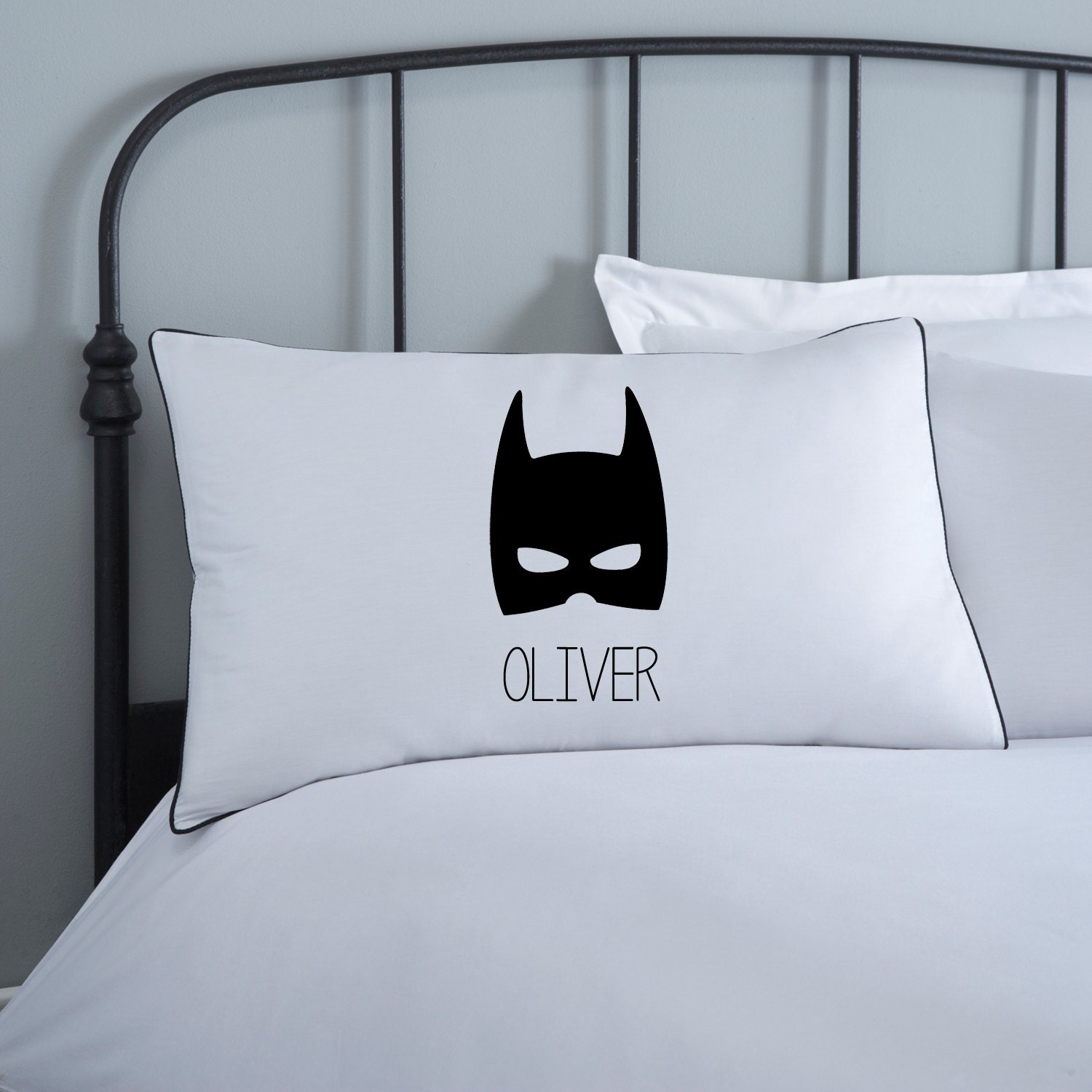 Batman Pillowcase Kids Pillows Monochrome Bedding