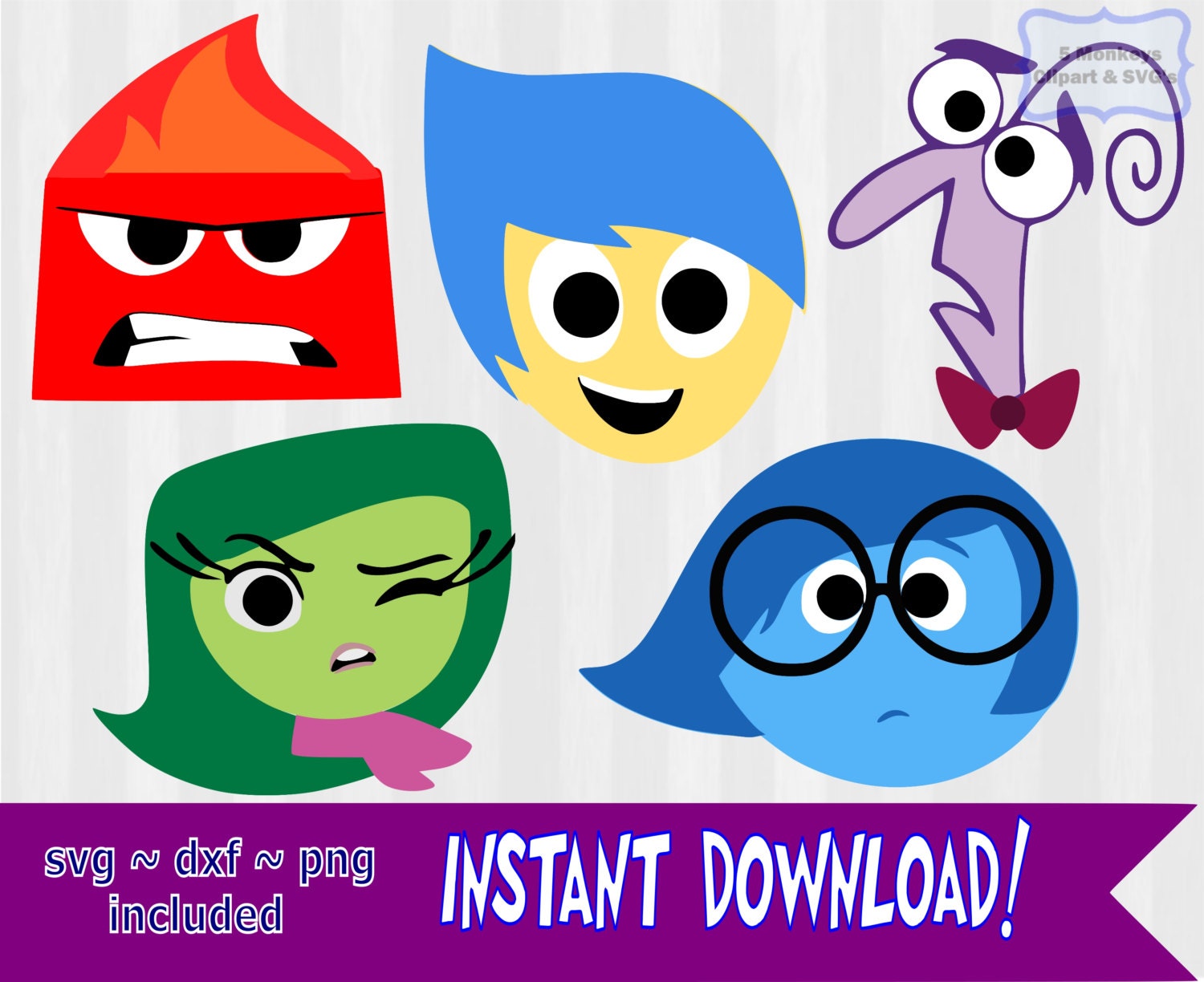 Download Inside Out svg Inside Out clipart svg files Disney by ...