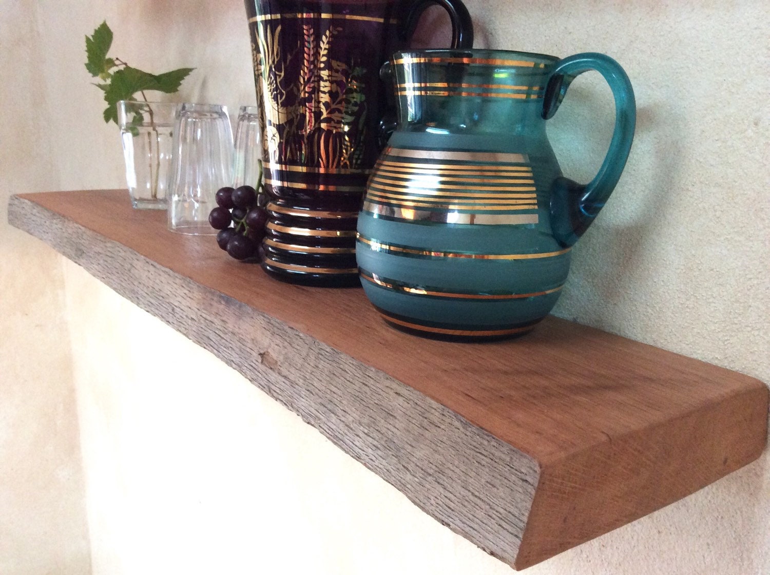 Floating Shelves Rustic Large live edge Wall Mounted Kitchen