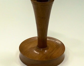 Wood candle holders