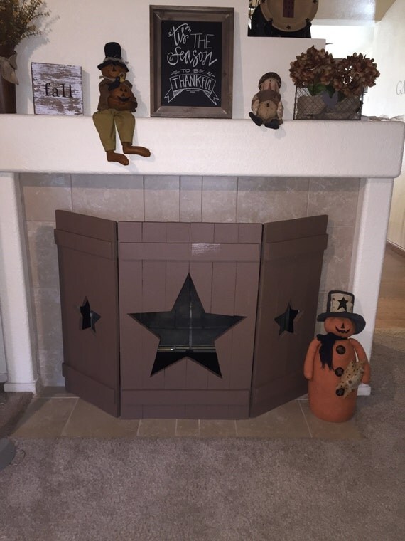 Fireplace Bumper Folding Three Sided Custom Rustic Fender