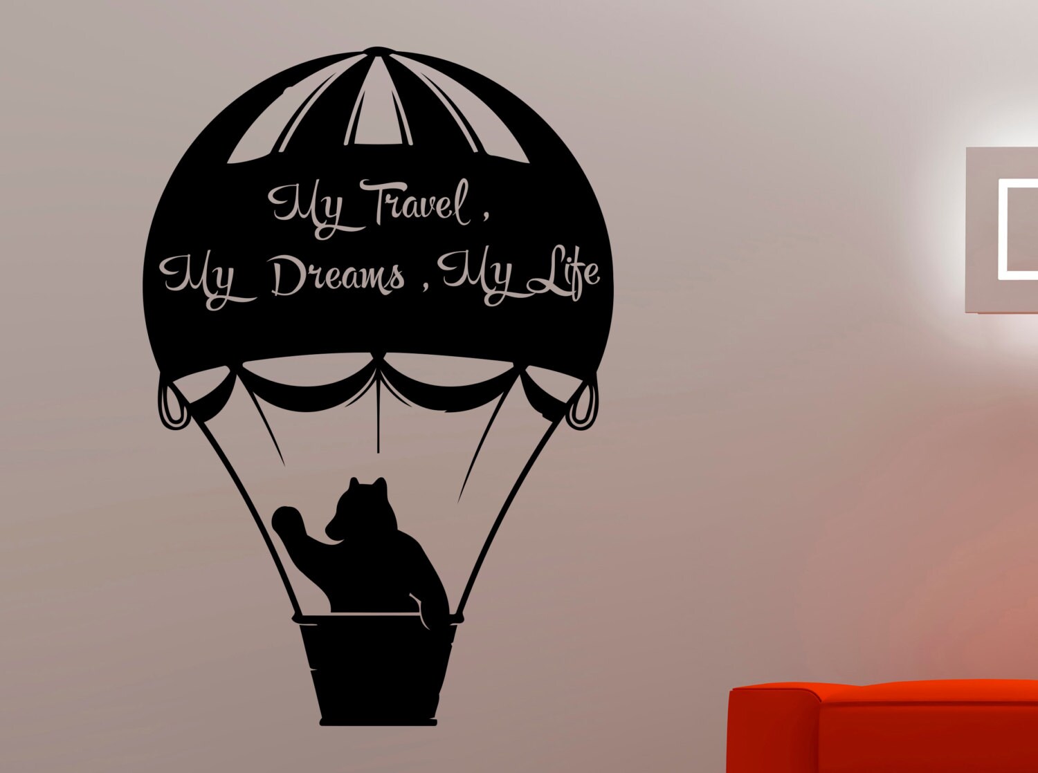 Balloon Wall Decal Air Balloon Sticker Home Interior Design