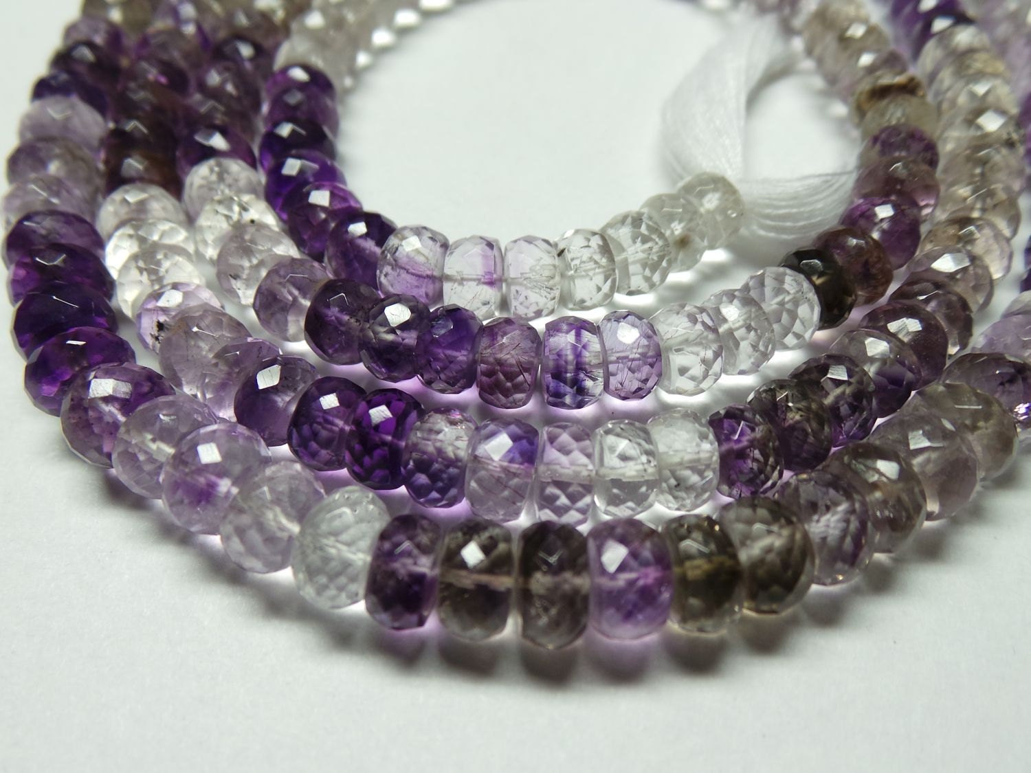 Extremely Amazing Natural Amethyst Rutile 14 Strand