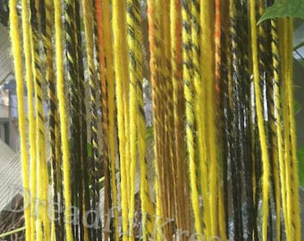 Reduced Price* Zapdos themed double ended dreads