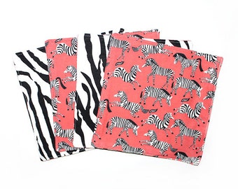 Zebra Napkins, Reusable Napkin, Cloth Napkins Kids, Zebra Print, Animal Napkin, Kids Napkins, Eco Friendly Gift, Napkin Set, Childrens Gift