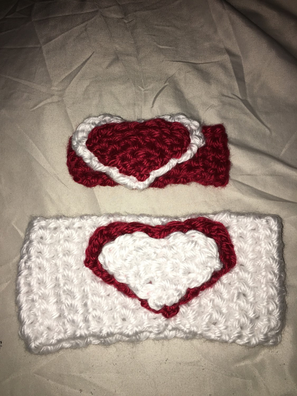 Valentines headband Heart Crochet Headband Headband Kids