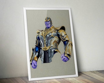 Download Thanos drawing | Etsy