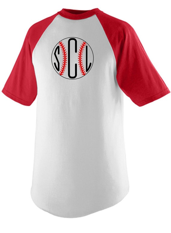 monogram baseball shirt