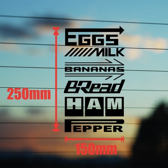 x6 Eggs Milk Bananas HAM Pepper Bread Funny Car by linasmakes