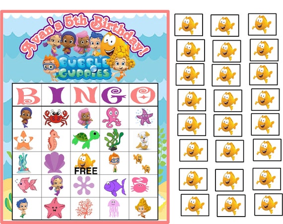 Bubble Guppies Bingo Printable Free