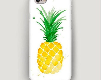 Pineapple iPhone 7 Case, Cool iPhone 6 Case, iPhone 6 Plus Case, iPhone 5s Case, iPhone 5 Case, Cute iPhone 5c Case, iPhone Case Food Print
