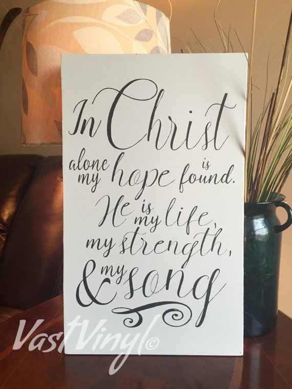 in christ alone my hope is found