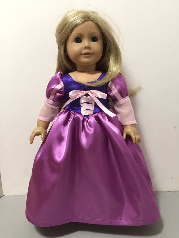 Rapunzel inspired dress for American Girl Doll