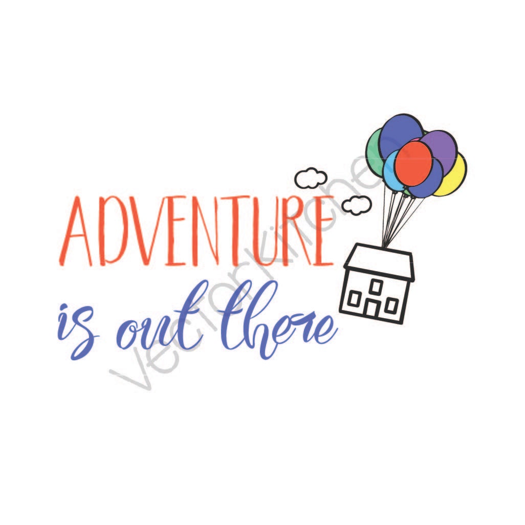 Adventure is out there Up Inspired Balloons and House Cutting Template ...