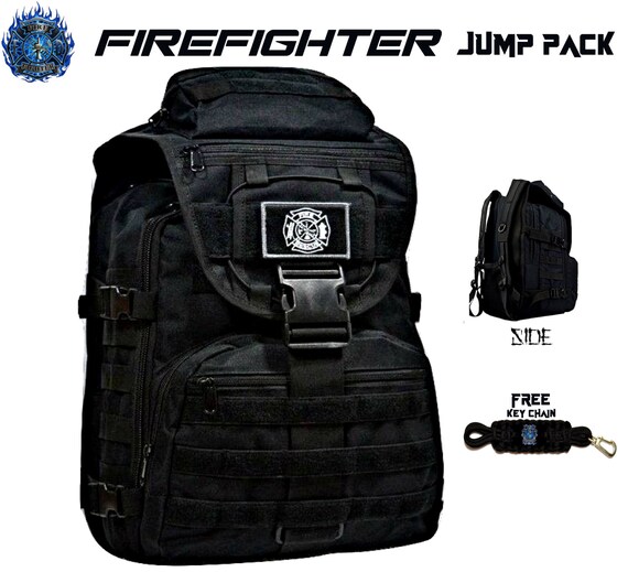 Custom FIREFIGHTER Tactical Backpack Fireman On Duty / Off