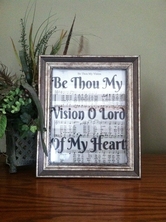 Hymn wall art Be Thou My Vision