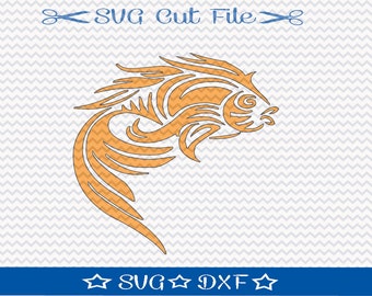 Koi Fish SVG File / SVG Cutting File for Silhouette / Japanese Fish SVG / Animal svg / Pretty Fish svg / Chinese Fish svg