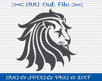 Lion SVG File - SVG Cut File for Silhouette - King of the Jungle - Animal Svg - Svg Cutting File