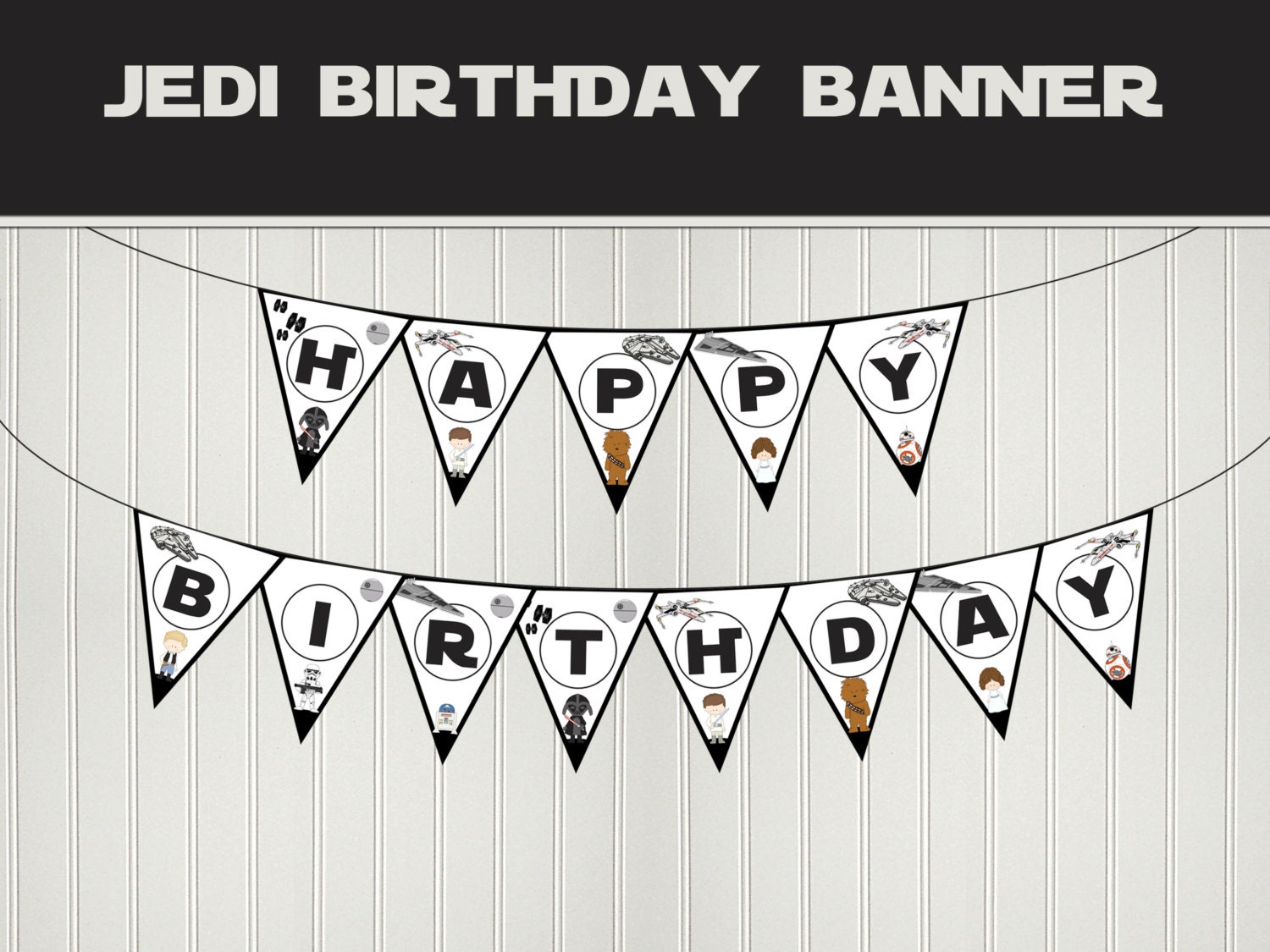 Star Wars birthday banner DIY printable