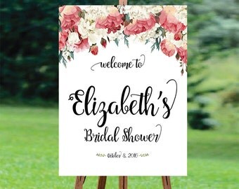 Bridal Shower Welcome Sign, Bridal Shower sign, Bridal Shower decoration, welcome wedding sign, Bridal shower invitation, WSC-3idd