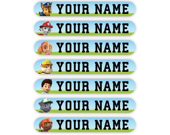 Paw patrol name tags | Etsy