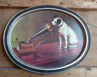 Vintage "His Master's Voice" Serving Tray