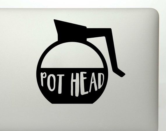 Download Coffee lover pot head die cut vinyl decal sticker for phones