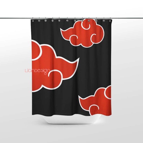 Naruto akatsuki shower curtain customized design for by LianDesign