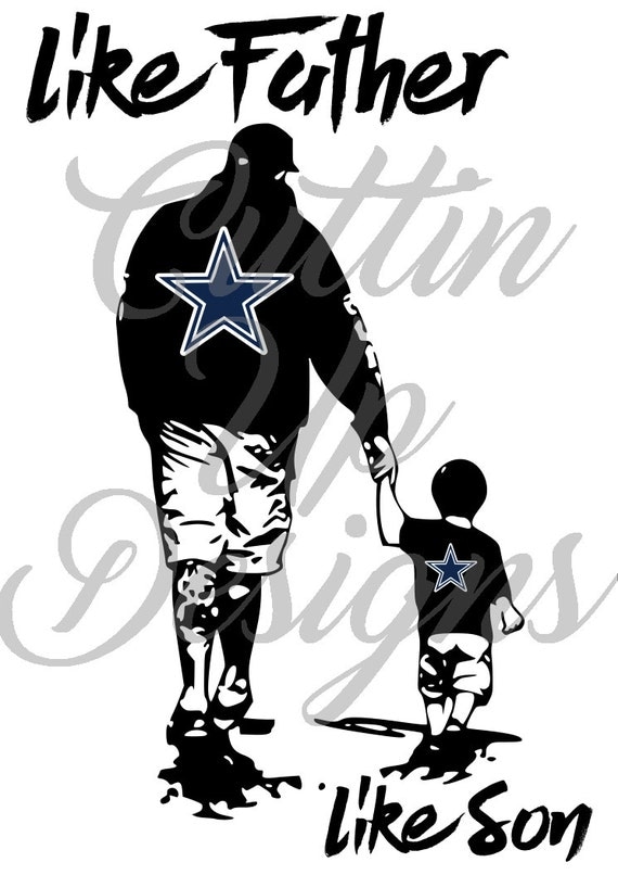 Download Like Father Like Son Dallas Cowboys SVG Cutting by ...