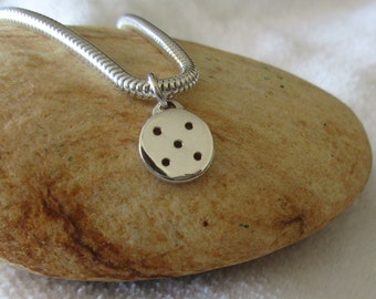 Sterling Silver Pickleball Charm or Pendant