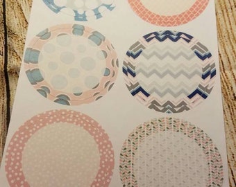 074 Mason jar lid labels