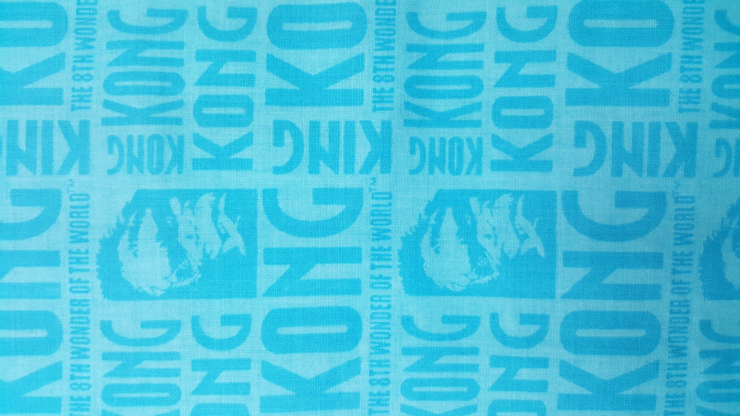 OOP King Kong Fabric Remnant Rare Hollywood Old Movies