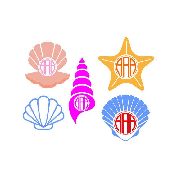 Download Seashell svg - seashell clipart - seashell monogram ...