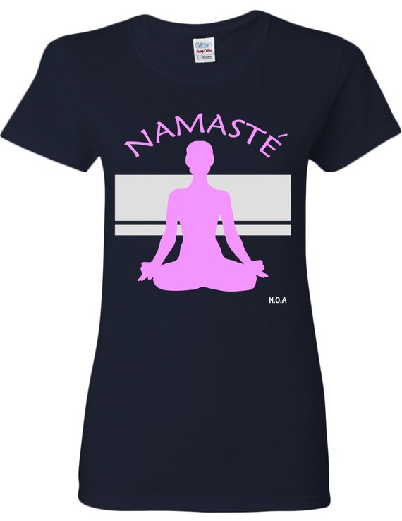 Namaste Yoga Pose shirt Yoga Themed and by NOAClothingCompany