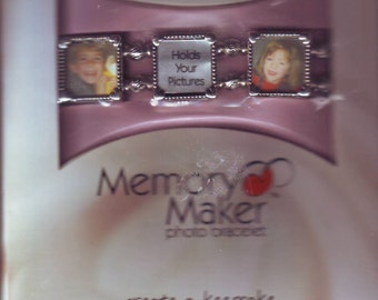 NEW Memory Maker Med/Lg 7" Photo Bracelet. Create a Keepsake Using Your Own Photos!