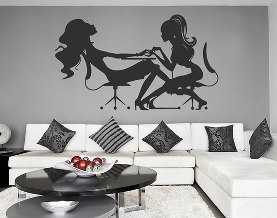 kik832 Wall Decal Sticker Room Decor Wall Art Mural hair salon kik832 Wall Decal Sticker Room Decor Wall Art Mural hair salon