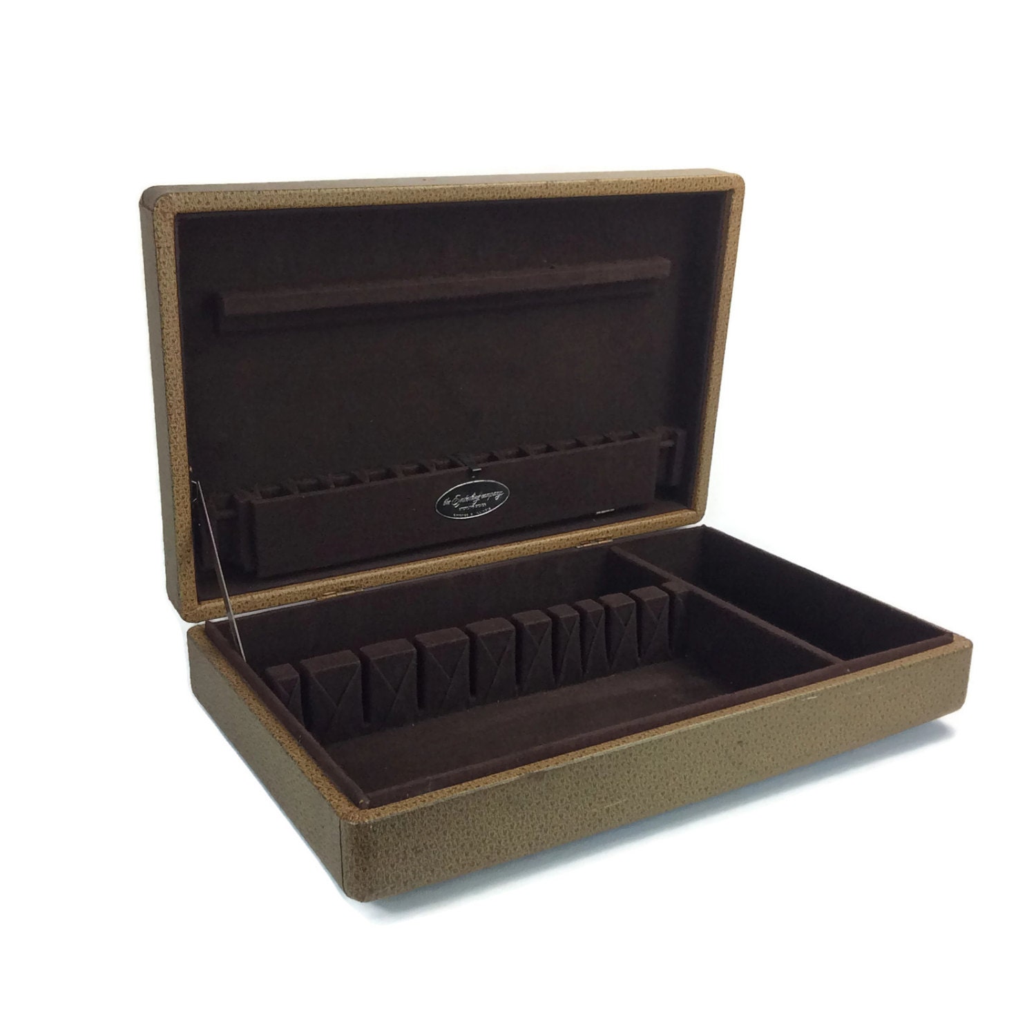 Vintage Flatware Box Silverware Case Fireproof Flatware