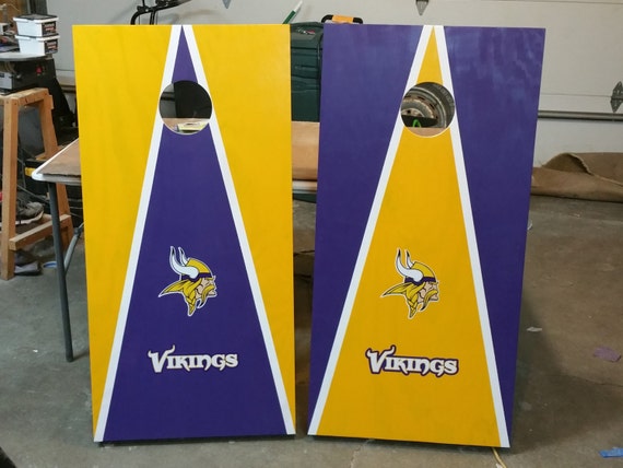 vikings cornhole boards