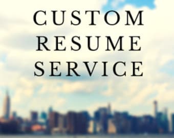 custom resume service