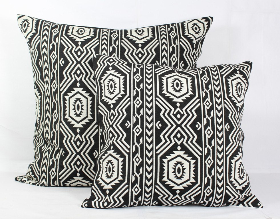Black and white pillow cover 20x20 throw pillow covers 18x18