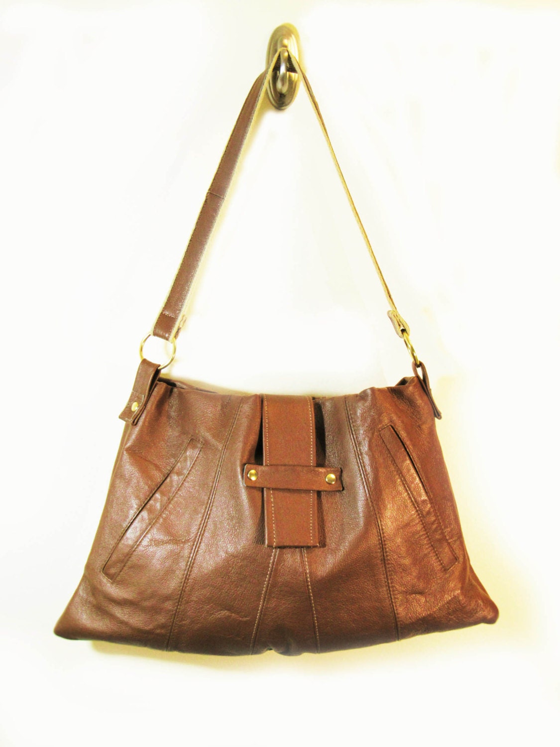 leather hobo bag brown