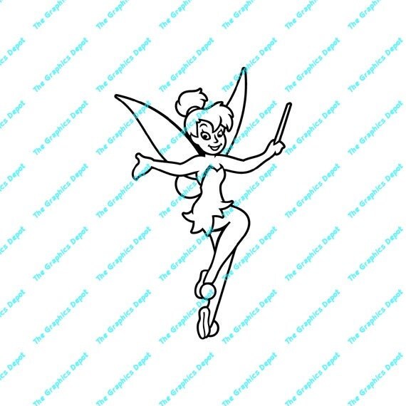 Download Tinkerbell - Fairy - Instant Download - Peter Pan - DXF ...