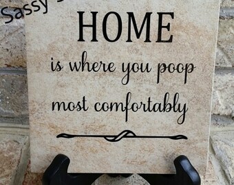 decorative tile, 6x6 tile, bathroom decor, gifts, wedding gifts, wedding shower gifts, funny saying tiles, humorus tiles, home decor