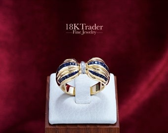 18K gold Sapphire Ring