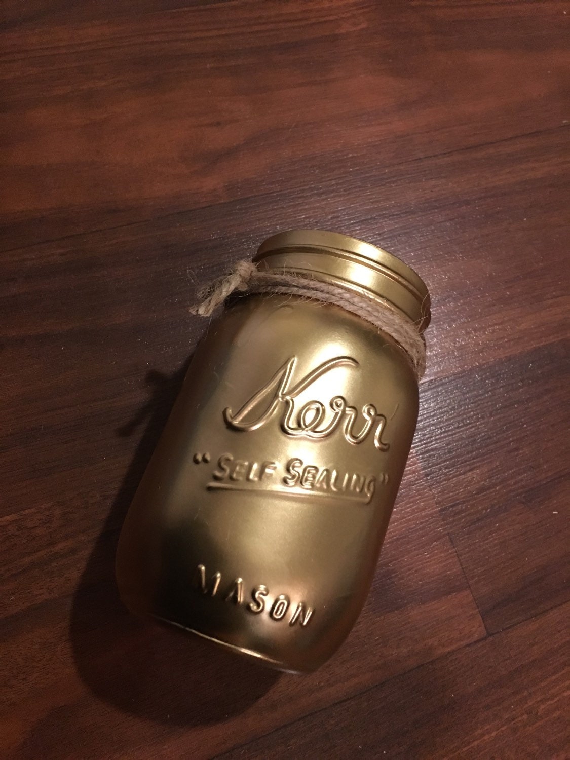 Painted Quart Kerr Mason Jars by AndersonCraftsCo on Etsy