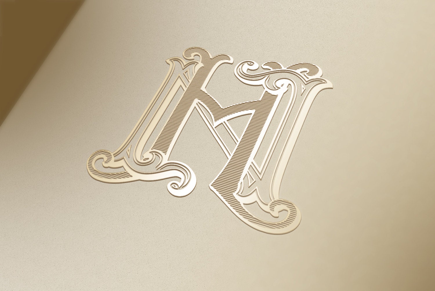 Interlocking Monogram Design AR RA Interlocking by ShulerStudio