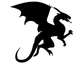 SVG Dragon svg, Dragon eps, Dragon silhouette, Dragon files , silhouette files, cutting files, instant download, silhouette,cutting file